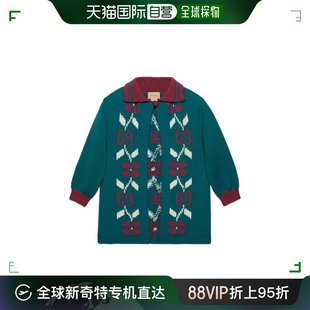 香港直邮GUCCI 女童针织毛衣 99新未使用 741470XKDE54711