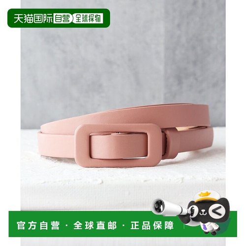 日本直邮florge 无级调节细款同材质方形扣腰带 FL8218EW04239 腰