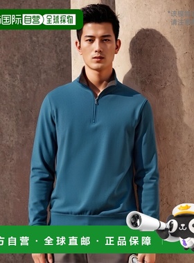 自营 scott barberPima Interlock 拉链仿品，深青色 - d.teal 美