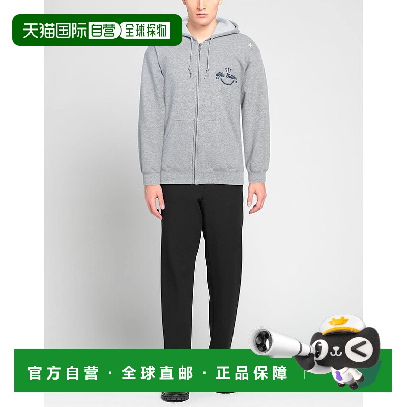 1h可退 香港直邮潮奢 The Editor 男士 连帽卫衣 grey灰色 舒适时