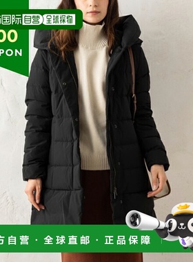 日本直邮Woolrich 羽绒服外套蓬松 Prescott 大衣黑色女士 WOOLRI