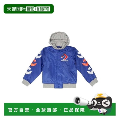 自营Converse Star Chevron Bomber Jacket Boys  Blue Long Slee