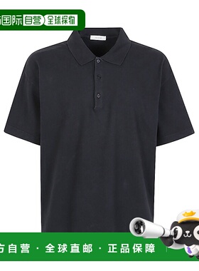 香港直邮THE ROW 男士POLO衫 SS2025 931K526FBK黑色 男装