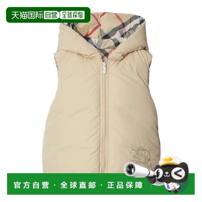 香港直邮Burberry 双面两穿马甲式羽绒服 80925151高端流行休闲