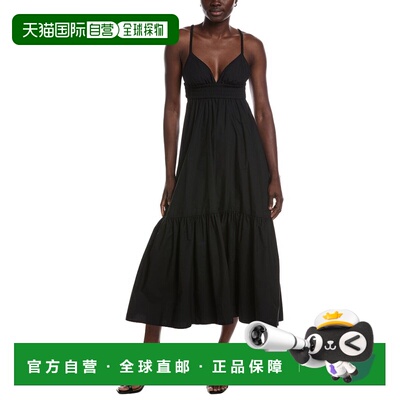 自营A.L.C.Rhodes长裙-黑色 美国奥莱直发性感吊带连衣裙