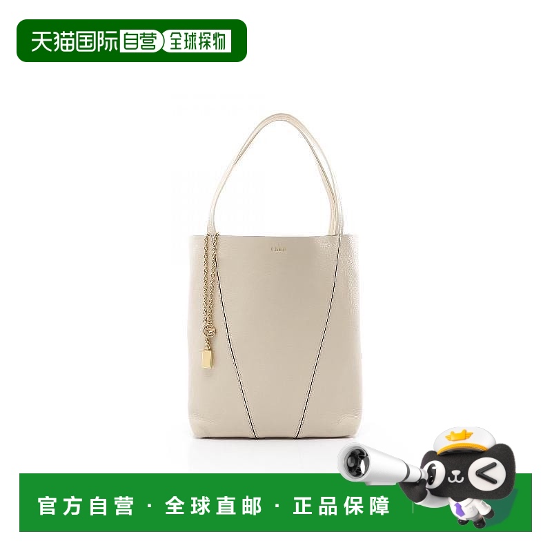 日本直邮中古Chloe克洛伊女包S级99新Tote Bag托特包牛皮托特包浅