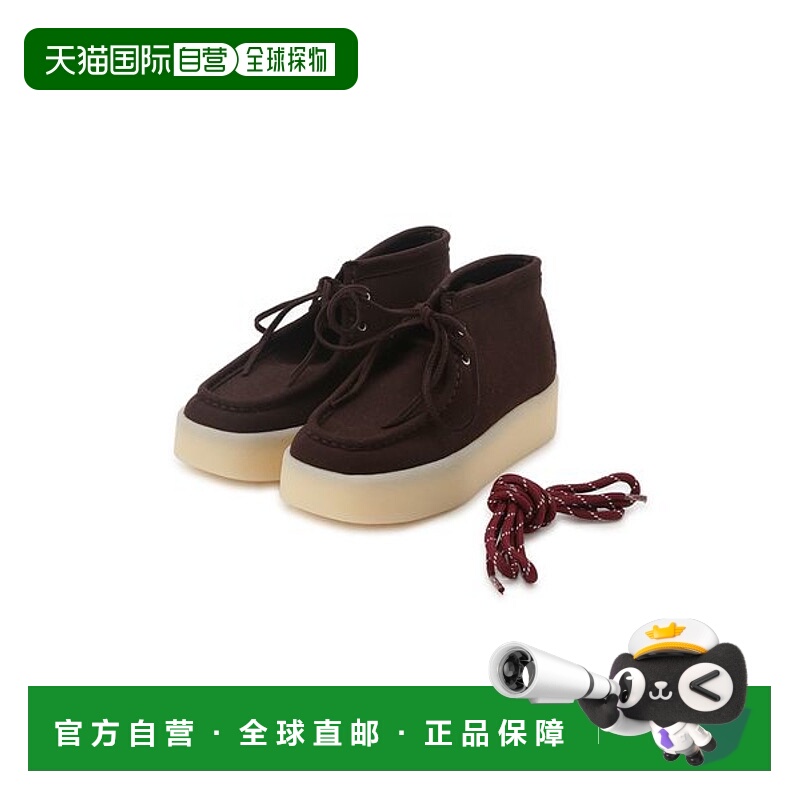 1h可退 日本直邮Mila Owen 女装 仿皮系带摩卡辛鞋 厚底平台设计