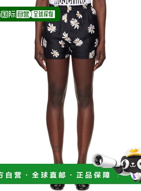 1h可退 香港直邮潮奢 Moschino 莫斯奇诺 女士 黑色 All Over Dai