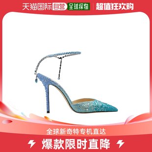 Jimmy 香港直邮潮奢 爆款 100高跟鞋 水晶 周仰杰 Choo 女士Saeda