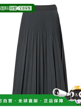 韩国直邮HAZZYS 炭灰色赫奇斯女士风琴裙半身裙 (HSSK5D101CG)