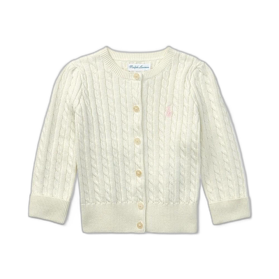 1h可退 【美国直邮】Polo Ralph Lauren 女童开襟衫 童装毛衣 经