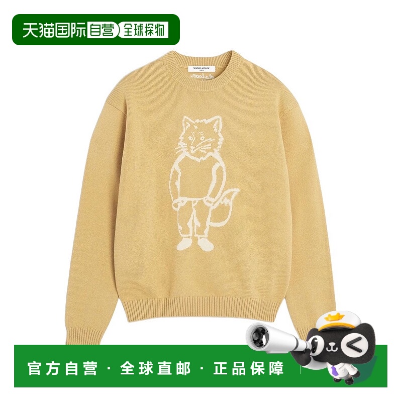 香港直邮MAISON KITSUNE 男士 圆领长袖针织衫 OM00802KT1030
