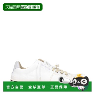 自营Maison Margiela Leather Low Top Men's Sneakers - white