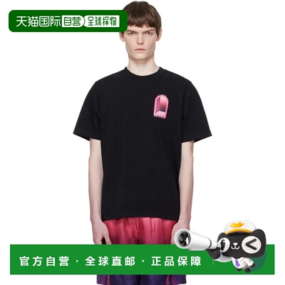 香港直邮Casablanca 男士 黑色 Arches T恤 MSS26JTS00111BLACKJE