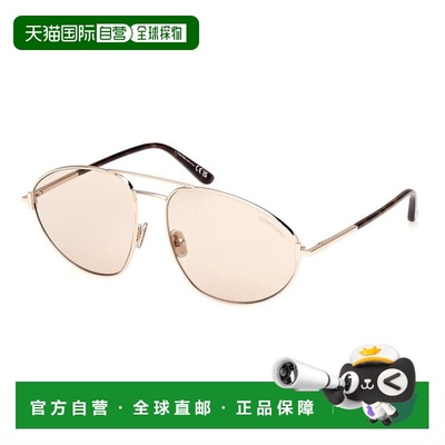 自营Tom Ford Sunglasses Aviator Full Rim, Shiny Gunmetal Fra