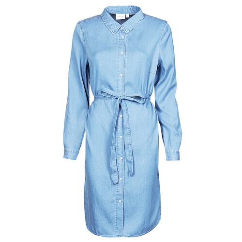 Vila  VIBISTA 女装短款连衣裙 14054674-MEDIUM-BLUE-DENIM-NOOS
