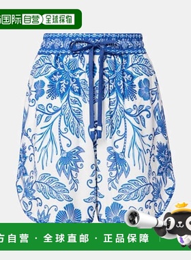 1h可退 香港直邮FARM RIO 女士 Shell Garden 短裤 blue蓝色 舒适