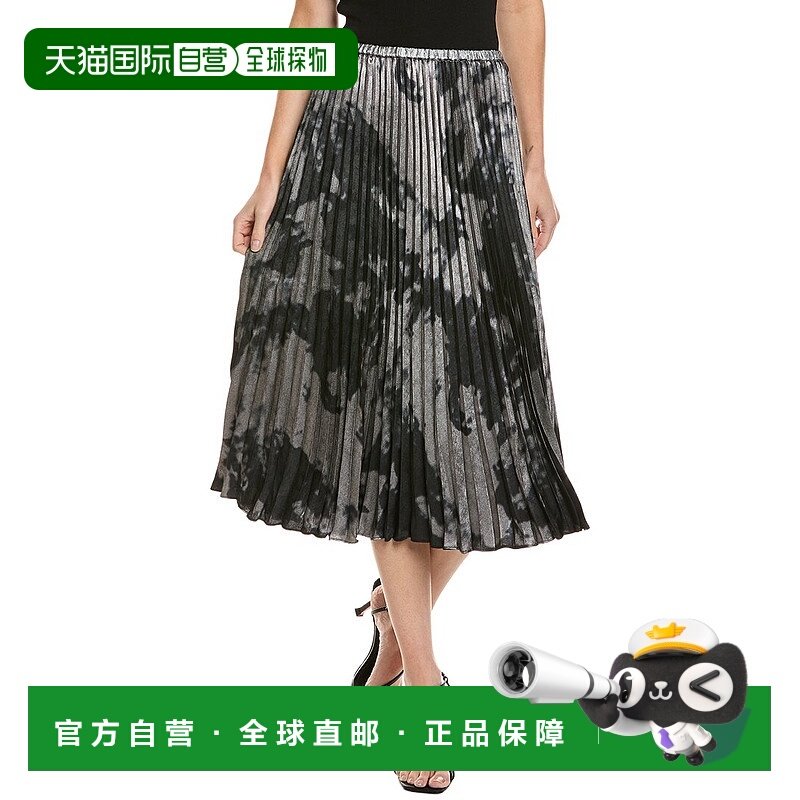 自营Bella Dahl Accordion Pleated Midi Skirt - metallic 美国