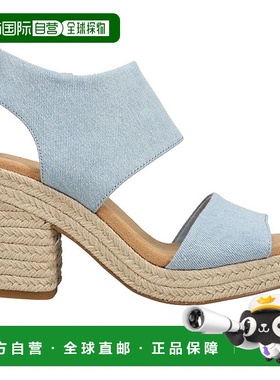 1h可退 【美国直邮】TOMS Majorca 绳粗跟帆布凉鞋新款