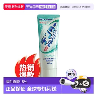 LION 1正品 沸石清洁粒子洁净立式 荷兰薄荷 牙膏 日本直邮狮王