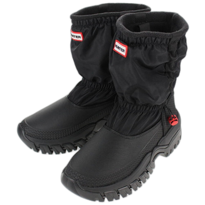 日本直邮Hunter 冬季靴子女士 Wanderer 保暖短休闲雪地靴黑色（W