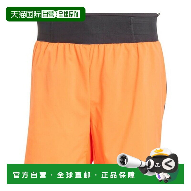 日本直邮Adidas/阿迪达斯休闲户外梭织越野跑拼色简约运动短裤男