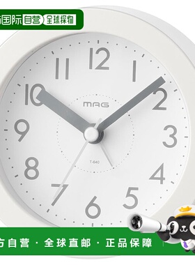 【日本直邮】MAG（饰品）装饰闹钟 白色 T-640A WH-Z时尚小巧