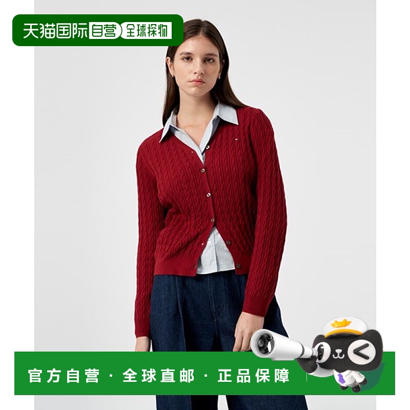 韩国直邮TOMMY HILFIGER 女士毛针织衫T22D6KCD003WT2XJS开衫