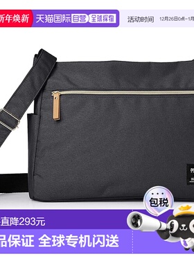 【日本直邮】[Anello Grande] 单肩包 10 口袋 经典混纺聚酯纤维