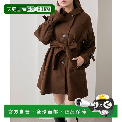 1h可退 日本直邮OLIVE des OLIVE 女装 A字型 中长款保暖外套 可