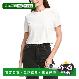 Crop Benny Shirt 美国奥莱直 自营l white agenceL’AGENCE