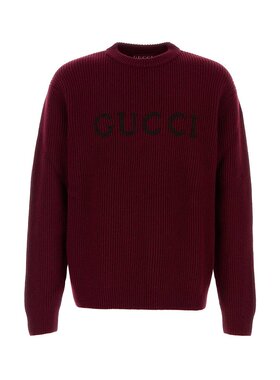 GUCCI 男士针织衫 833499XKEYJ6005 AW2025 红色 Gucci Sweaters