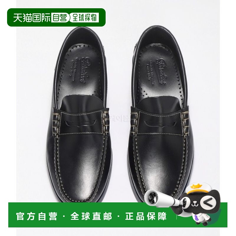 PARABOOT时尚休闲鞋细致缝线平底柔软鞋底舒适百搭质感黑色经典