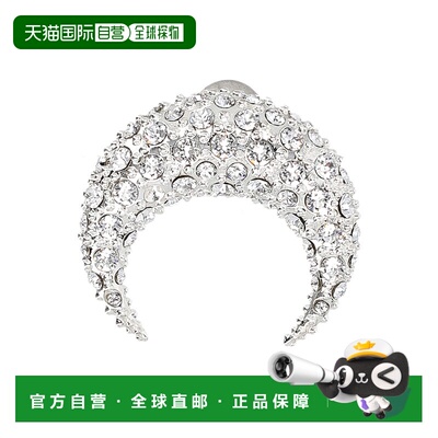 1h可退 香港直邮Marine Serre 女士 水钻细节月亮耳环 UJW072ARME