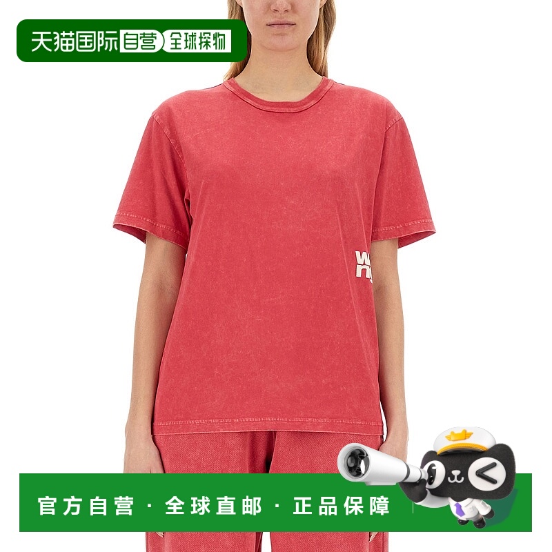 香港直邮Alexander Wang 亚历山大 王T系列 女士 带LogoT恤 4CC32