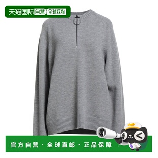 1h可退 香港直邮J.W. Anderson 女士 拉链毛衣 grey灰色 舒适时尚