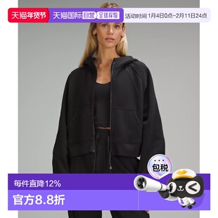 加拿大直邮lululemon露露乐蒙 Scuba宽松短款全拉链连帽加绒外套