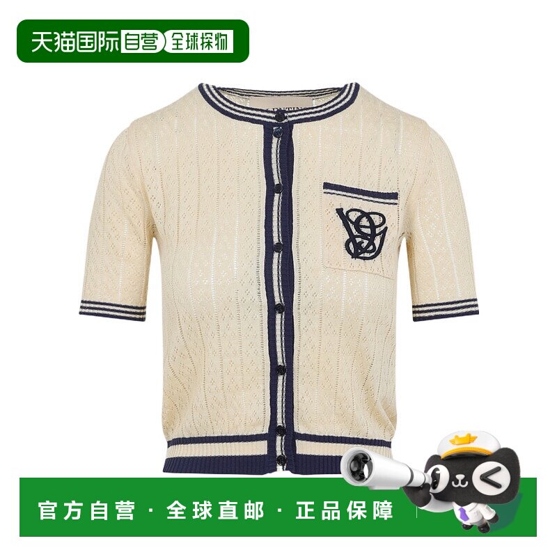 香港直邮VALENTINO 女士针织毛衣 BKA12C9EVBRP AW2025 花色 圆领