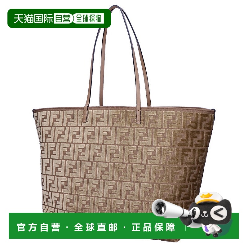 日本直邮FENDI 手提包卷 大号 8BH425 AT14 F1QDO FF 提花天鹅绒