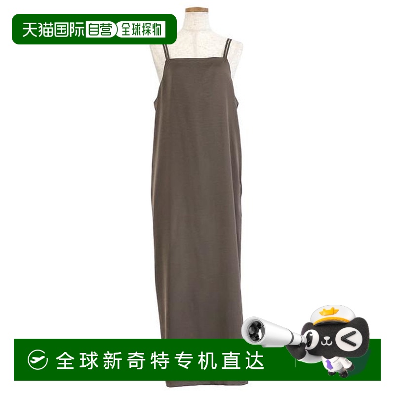 1h可退 日本直邮select MOCA 后交叉缎面吊带连衣裙新款