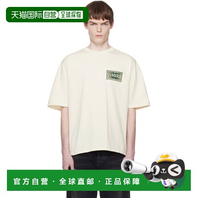 香港直邮AMIRI 男士 白色 Bandana Oversized T恤 AMTOJR1063