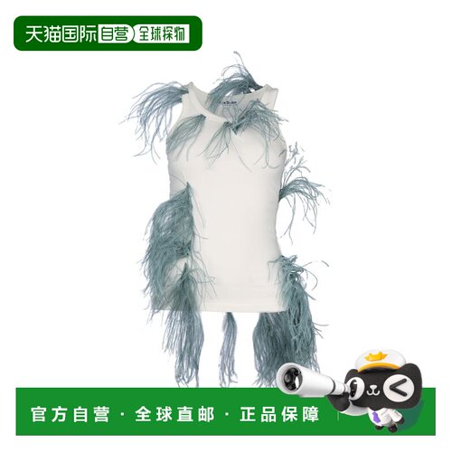 香港直邮ACNE STUDIOS 女士T恤 AL0408BL1 SS2024 乳白色 T-SHIRT