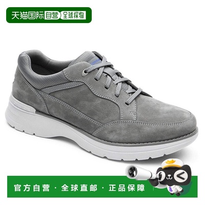 自营 Rockport 6000 Ubal Sneakers男式灰白色皮革跑步鞋JOBB1341