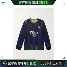 香港直邮潮奢 Dime 男士 Striker 徽标印花刺绣条纹针织T恤 DIMES