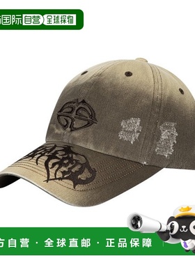 韩国直邮MAHAGRID 男女同款24年新款美式复古校园休闲帽子MG2ESMA