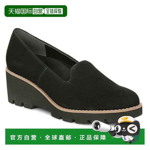 自营Vionic Willa I7294L1-001 Loafer Womens Black Suede Casua