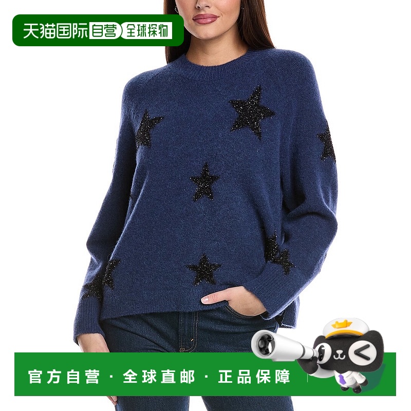 自营 all saintsAllSaints Starlet羊毛和羊驼毛混纺跳线-深蓝色