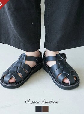 日本直邮[OH002009/208]有机手织廓尔喀凉鞋/皮革凉鞋