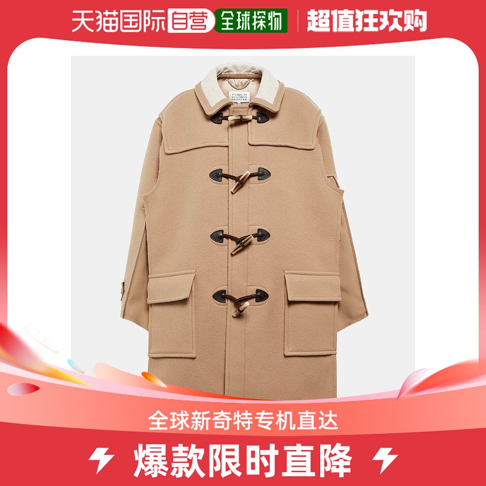 香港直邮潮奢 Maison Margiela 女士羊毛粗呢连帽大衣 女装/女士精品 短外套 原图主图