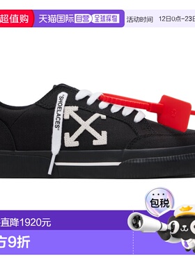 1h可退 香港直邮off-white 男士 黑色 Vulcanized Low 运动鞋 OMI